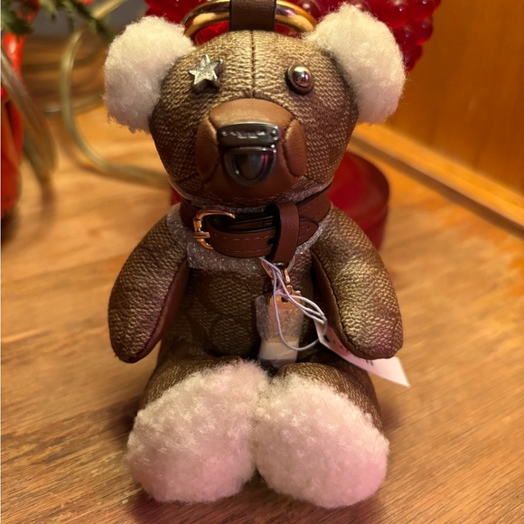 SALE /Coach Signature Bear Key FOB NWT - Picture 1 of 6